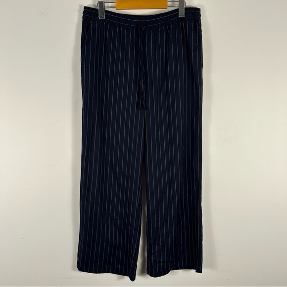 ❤️gap Navy Pinstripe Pants L - Picture 3 of 14